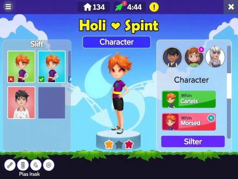 Rainbow Holi Sprint Gameplay Screenshot
